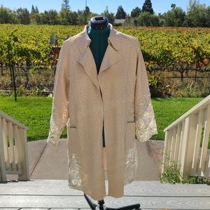 👀50% OFF🤎 Like NEW‼️ Chico's brand Lacy Long "Jacket"